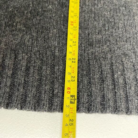 Vintage Patrol Shetland Wool Fair Isle Heather Gray 1/4 Zip Sweater Women Large - Picture 14 of 14